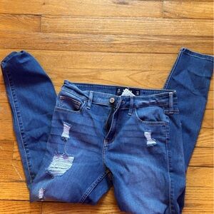 Hollister ripped skinny jeans